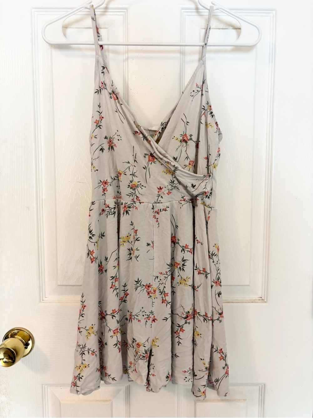 Garage White Floral Romper